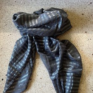 J. Crew Metallic Stripe Oblong Scarf
